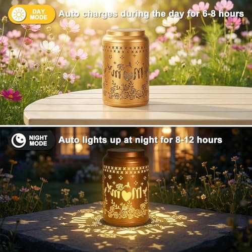 Gifts for Mom Grandma - Hummingbird Solar Lantern Outdoor Waterproof, Mother Day Gifts, Birthday Gifts for Women Hanging Solar Lights for Yard, Garden Decor - Thumbnail 4