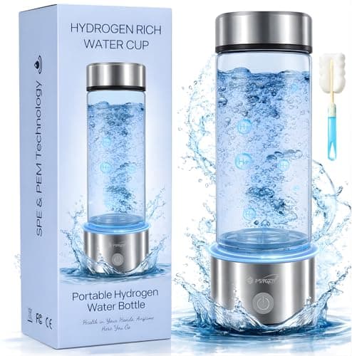 2026 Hydrogen Water Bottle, Up to 4000PPB in 3 Mins, SPE PEM Tech, 1500mAh Rechargeable Portable Hydrogen Water Bottle, 420ml/14OZ for Travel, Gym, Home, Office, Daily Use | Gift for Family & Friends - Image 1