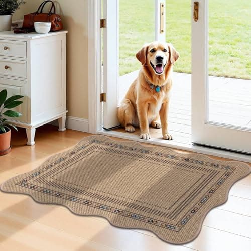 U'Artlines 2'x3' Indoor Door Mat, Entryway Rug, Non Slip Woven Washable Area Rugs, Kitchen Mats for Floor, Front Entrance Doormat for Kitchen Hall Porch Bathroom Bedroom Patio Decor (Colorful) - Image 1