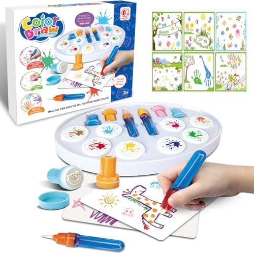 Zyllver Color Magic Light Brush Set, Mess Free Painting Art Activities for Home & Classroom, Christmas & Holiday Gift for Toddlers Ages 3+ - Image 1