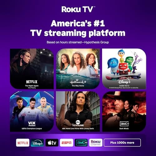 Aurzen Roku TV USB-C Powered Smart Portable Projector with Wifi and Bluetooth, D1R air Roku Built-in, Native 1080P, DoIby Audio, Mini Projector for Home/Outdoor Movies, White - Thumbnail 2