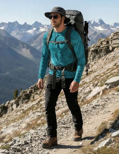 PINSPARK Men's Camouflage Rash Guard Shirts Quick Dry UV Protection Fishing Shirts Long Sleeve UPF 50+ Summer Swim Shirt - Thumbnail 2