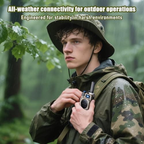 2Pcs 4G Walkie Talkie for Adults,Long Range 4G 1000 Mile Rechargeable Two-Way Radios 3-Day Battery Runtime Ideal for Hiking,Camping,Work,and Emergency Use Portable Two-Way Outdoor Radio(SIM Card) - Thumbnail 6