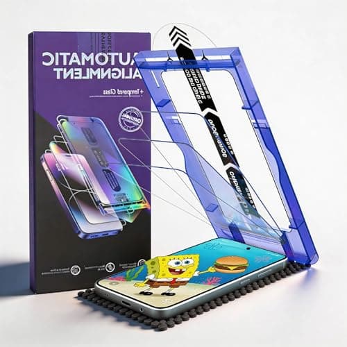 BJVVKW 3 Pack for Galaxy S25/S24 [6.2 Inch] Screen Protector Tempered Glass, 9H Glass for S25/S24 Screen Protector, Fast Alignment Tool, Case Friendly, Scratch Resistant, Bubble Free