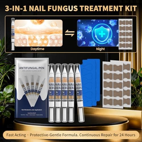 Toenail Fungus Treatment Extra Strength Pen for Damaged Toenail & Finger, More Pure Natural Plant Extracts, Toe Nail Fungus Renewal Patches & Toe Spacers for Damaged Nail for Women and Men - Thumbnail 2