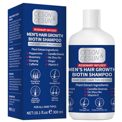 Ceson&Cesun Rosemary & Biotin Hair Growth Thickening Shampoo for Men | Anti-Thinning Hair Strengthening | Hydrate Cleanse Hair & Scalp | Hair Regrowth Shampoo, Dry Damaged Hair Care For Men and Women - Image 1