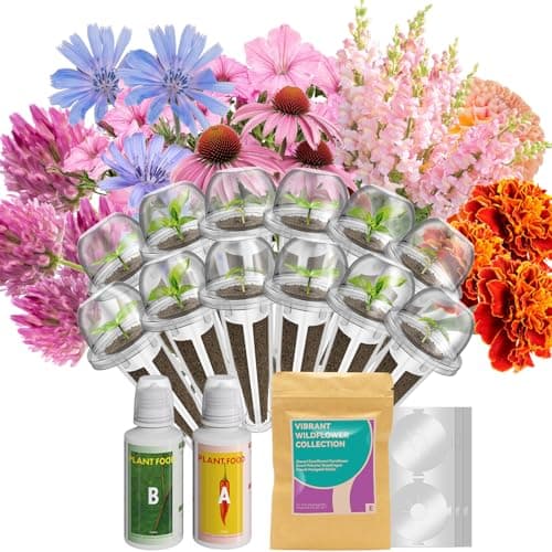 inbloom 12-Pod Flower Seed Pod Kit for AeroGarden, iDOO, Ahopegarden, MUFGA Hydroponic Growing System, Included French Marigold, Snapdragon, Dwarf Petunia, Coneflower, Dahlia, Cornflower, 400+ Seeds - Image 1