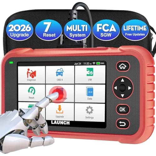 LAUNCH CRP123I V2.0 Elite OBD2 Scanner, 2026 Upgraded Diagnostic Scan Tool with 7 Reset, Oil/SAS/Throttle/Brake/BMS/DPF Reset/ABS Bleeding, Multi Systems Code Reader, Lifetime Free Update, FCA SGW