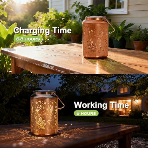 Gifts for Mom Hummingbird Solar Lights Outdoor Garden Decor for Outside, Mothers Day Gifts, Solar Lantern Outdoor Waterproof for Outdoor Decor, Pathway, Yard, Patio - Thumbnail 5
