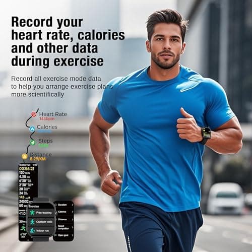 mamidomo 2.01in Smart Watch, Answer/Make Call Smart Watches for Men Women for iPhone and Android, Heart Rate, SpO2 Sleep Monitor, Pedometer, 112 Sports Modes - Thumbnail 2