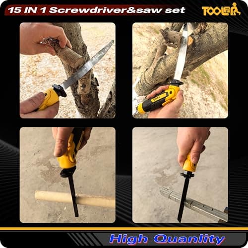 4-In-1 Multi Blades Hand Saw (Not Electric), For Cutting Wood, Metal, Plastic, Sheetrock, Drywall, Plywood, Portable Hand Saw - Thumbnail 5