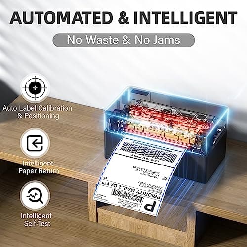 PEDOOLO Label Printer, 4x6 Shipping Label Thermal Printer for Packages, Bluetooth Conection and Compatible with Android, iPhone, Windows, Mac, Chromebook, Amazon, UPS, USPS, FedEx, Shopify - Thumbnail 4