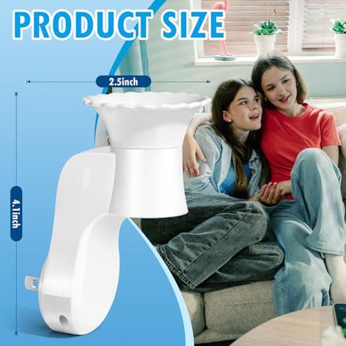 FIRIK WallFlower Plug in, Wall Fragrance Plug in Compatible with Bath and Body Works Wallflowers Refills, ETL Certified, Fragrance Diffuser Plug for Home, Office, 4 Pcs - Thumbnail 6