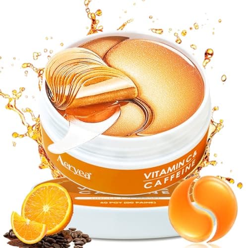 Aeryea Under Eye Patches with Vitamin C & Caffeine 30 Pairs for Dark Circles, Fine Lines and Puffiness, with Niacinamide Hydra-Gel Collagen, Skin Care for Men & Women - Image 1