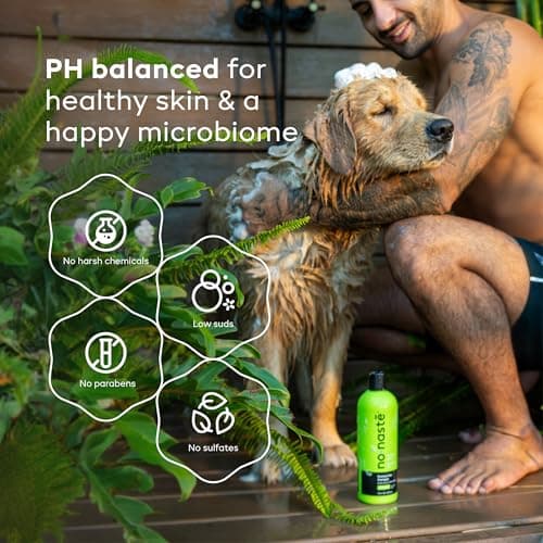 Nonaste Aloe Glow Premium Dog Shampoo (16 Oz, Pack of 1) – Deep-Clean & Odor-Neutralizing Dog Wash with USDA Certified Organic Aloe & Oatmeal | for Sensitive Skin, Soft Shiny Coat, Light Fresh Scent - Thumbnail 5