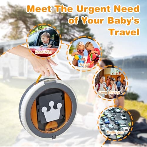 2025 Upgraded Portable Potty Training, Travel Potty for Toddler, portable toilet for kids Foldable, Apply to Seat Emergency Toilet for Camping, Outdoor,Car,3 rolls of garbage bags (Transparent-Gray) - Thumbnail 3