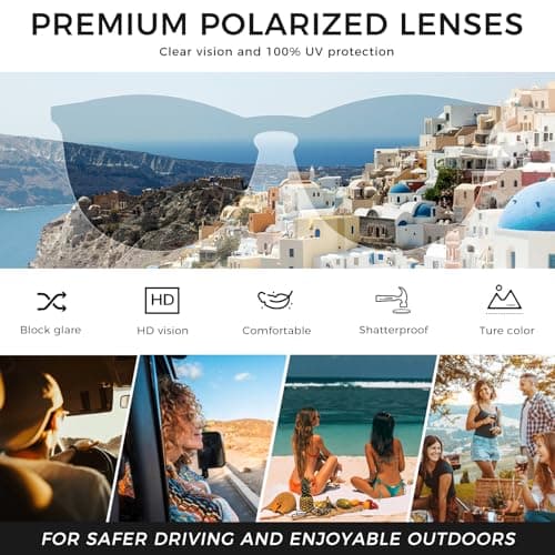 SUNGAIT Night Vision Glasses for Women Men: Vintage Round Yellow Sunglasses Classic Retro Designer Style (Amber Frame (Matte Finish)/Night Lens) SGT567HPKYS - Thumbnail 4