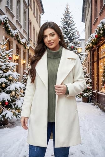 Amrto Plus Size Light Weight Tunic Sweater for Women Army Green Mock Neck Long Sleeve Warm Cotton Knitted Fall Clothes 2025 Winter Fashion Funnel Work Holiday Office Essential formal Interview Casual - Thumbnail 3