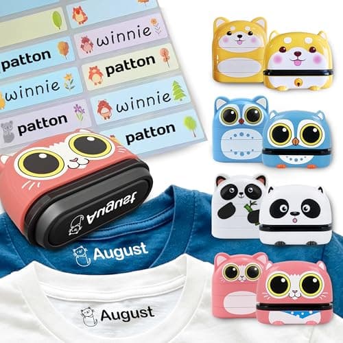 Waterproof Custom Name Stamp for Kids Clothing – Personalized Permanent Stamps for Child’s Clothes, Baby Name Label for School, Daycare & Camping – Safe, Durable & Easy to Use.