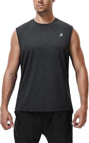 Roadbox Men's Workout Sleeveless Shirts, Athletic Quick Dry Muscle Tank Tops, Gym Clothes for Running Basketball - Image 1