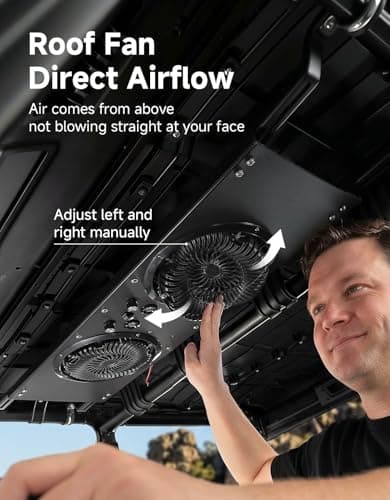 KEMIMOTO UTV Fan Compatible with Polaris Ranger, RZR XP 1000 2024+,Defender - Thumbnail 3