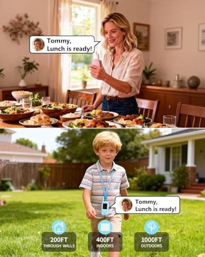 Video Walkie Talkies, Kids Reliable Communication Toys with Screen, Video Walkie Talkies for Kids with Voice Changer, Easy Walkie Talkie Toys Gifts for Home Outdoor Use Ages 3-12 (Pink) - Thumbnail 2