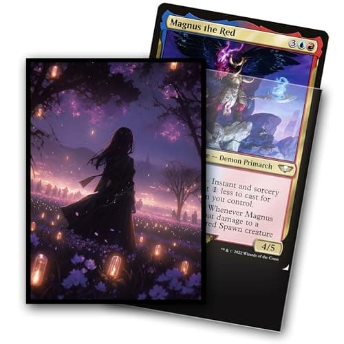 MTG Card Sleeves, Ultra Clear Front & Matte Finish Back, 100 Count Standard Size Matte Art Sleeve for Magic The Gathering (Fantasy Girl) - Thumbnail 2