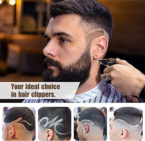 AMULISS Hair Clippers for Men Beard Trimmer Cordless Electric Shaver Razor for Men, Zero Gapped Grooming Kit Barber Clippers with LCD Display, Gift for Men Kids - Thumbnail 6