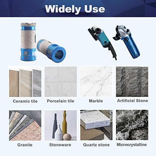 Diamond Core Drill Bit - BRSCHNITT Tile Hole Saw 3" for Drilling Enlarging Shaping Round Bevel Holes in Porcelain,Ceramic,Granite,Marble 5/8-11 Thread - Thumbnail 4