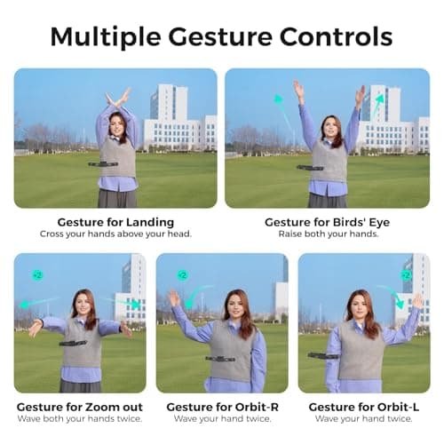 HOVERAir X1 Drone with Camera, Self-Flying Camera Drone with Follow Me Mode, Foldable Mini Drone with HDR Video Capture, Palm Takeoff, Intelligent Flight Paths, Hands-Free Control Black (Combo) - Thumbnail 3