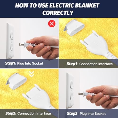 greenoak Heated Electric Blanket Throw, Faux Fur Sherpa Heating Blanket for Sofa Bed, Warm Winter Gifts for Women/Adults, Heater Lap Blankets 5-Position Timer &10 Heating Levels 50''*60" Lemon - Thumbnail 4