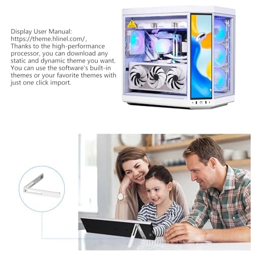 9.16" Computer Temp Monitor, FHD 1920x462 PC Sensor Panel One-Cable Connection(No HDMI Needed), Stretched Bar LCD Dynamic Theme Supported, IPS Mini Secondary Screen for CPU RAM HDD Data, Windows Only - Thumbnail 6