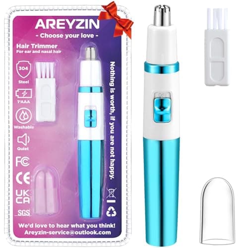 Areyzin Women's Nose Hair Trimmer, Powerful and Versatile, Waterproof and Easy to Clean, Compact and Portable - Image 1