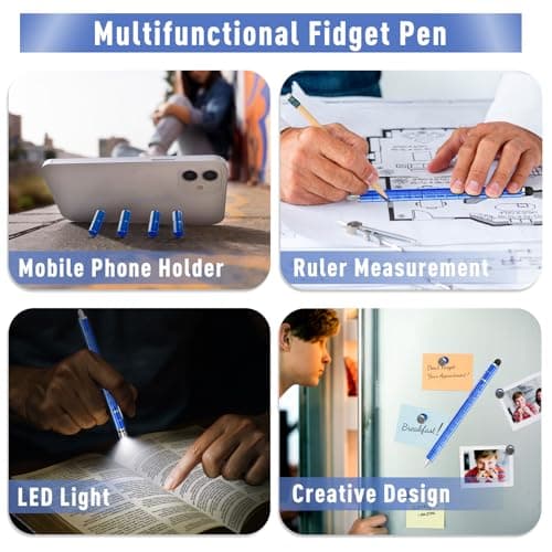 Easter Basket Stuffers for Teens, Gifts for Men Fidget Pen for Cool Stuff Gadgets, Anniversary Birthday Gift for Men Him Husband, Easter Egg Fillers Fidgets Multifunction Pen, Easter Basket Essentials - Thumbnail 4