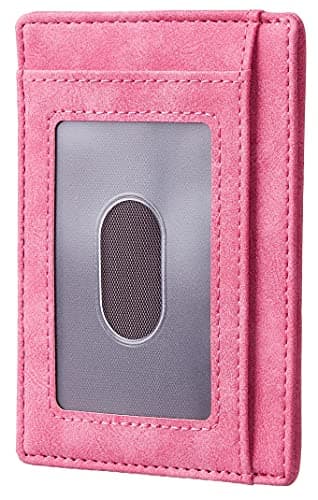 Travelambo Slim Wallet Front Pocket Minimalist Leather RFID Blocking Medium Size - Thumbnail 3