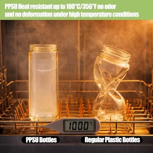 PPSU Water Bottle for Postpartum & Bedridden Care, Sip-Controlled Flow & Anti-Choking Design, Patented Leak-Proof Easy Drinking Cup with Straw, Spill-Proof for Seniors, Pregnancy & Recovery(17oz) - Thumbnail 4