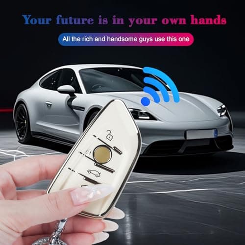 YUBOWEL for BMW Key Fob Cover,fit for BMW 2 5 6 7 Series X1 X2 X3 X5 X6 X7 series | Premium Soft TPU Key Fob Holder - Thumbnail 4
