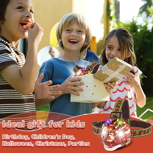 Triceratops LED Headlamp Dinosaur Headlamp for Kids Camping Gear Essentials Dinosaur Toy Headlights Flashlight for Boys Girls or Adults Ideal Gift for Birthday, Halloween, Christmas, New Year - Thumbnail 6