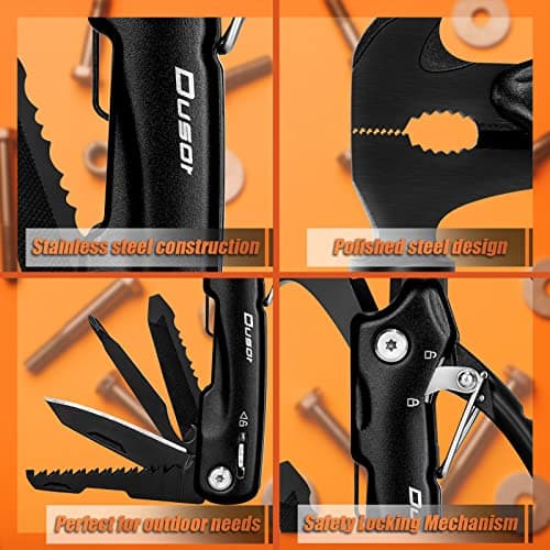 Gifts for Men 12 in 1 Hammer Multitool, Father' s Day Gifts from Daughter, Hunting Anniversary Birthday Gifts for Men Who Wants Nothing, Camping Essentials Survival Gear, Cool Gadgets for Husband - Thumbnail 5