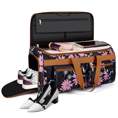 Convertible Garment Duffel Bags for Travel - Carry on Garment Duffle with Toiletry Bag Storage Bag Large Travel Duffel Bag 2 in 1 Hanging Suit Bag Weekender Bag for Men Women 3pcs Set - Thumbnail 2