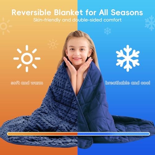 yescool Weighted Blanket Kids 5 Pounds, Kids Birthday Blanket Gifts for Boys Girls, Small Weighted Throw Blankets Washable Heavy Blankets, Winter Weighted Comforter for 5 6 7 8 9 Year Old, 36 * 48in - Thumbnail 5