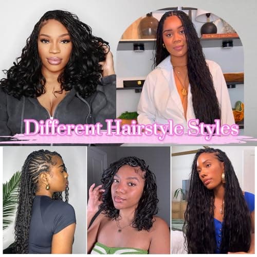 Boho Human Hair for Braiding #4/27/30 100% Brazilian Human Braiding Hair 100G Deep Wave Braiding Human Hair for Boho Braids 18 Inch - Thumbnail 6
