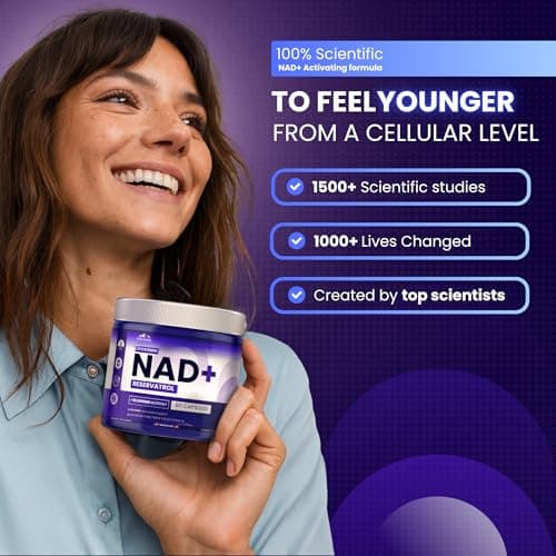 PURE HEALTH MAX PHM NAD Resveratrol Supplement - 10,000mg Extra Strength | NAD+ Liposomal Supplements for Men and Women | NMN & NMNH Alternative | 90 Capsules, 1.5 Months Supply - Thumbnail 6