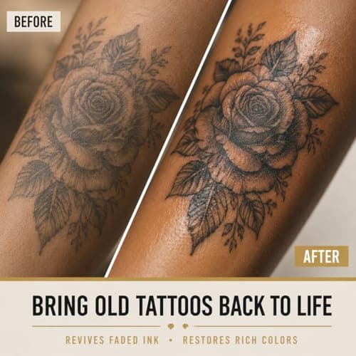 GOERTI Tattoo Aftercare Balm 5oz – Tattoo Butter for Hydrates New Tattoos & Brightening Old Ink | Vegan, Non-Greasy Moisturizer Cream for Tattooed Skin | Tattoo Cream for Dry & Sensitive Skin - Thumbnail 4