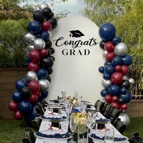 Graduation Decorations - Class of 2026 6.6Ft Arch Backdrop Kit - Grad Photo Party Decor Supplies for College High School Yard Garden - Thumbnail 5