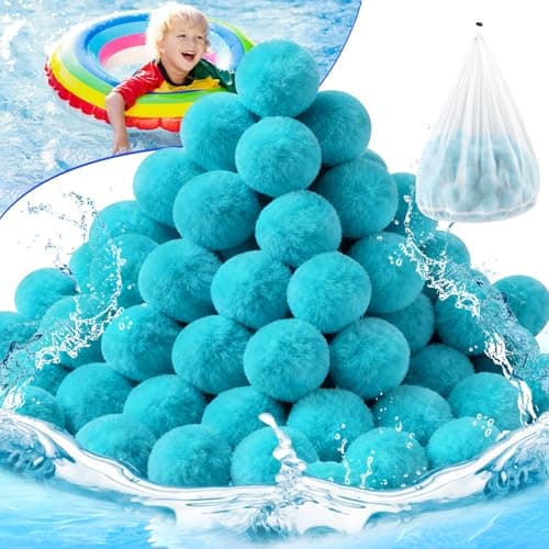 TIXANF Pool Filter Balls for Sand-Filter,Eco-Friendly Fiber Filter Media for Swimming Pool Sand Filters,4.6 Lbs Reusable Sand Filter Ball for Pool Cleaning(Equals 150 lbs Pool Filter Sand) - Image 1
