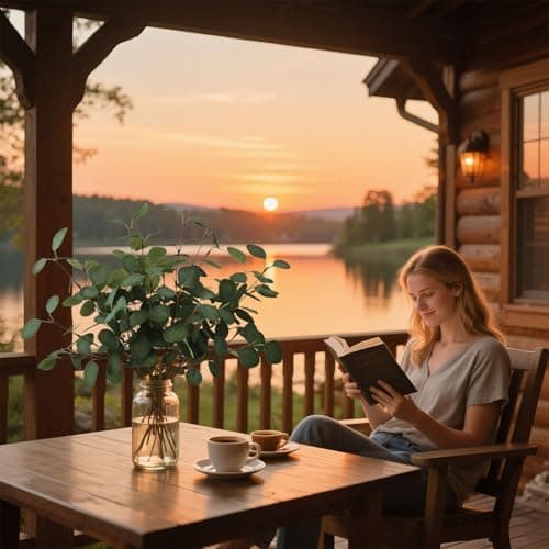 siqifloral 4pcs 23.62" Artificial Flowers Realistic Faux Eucalyptus Greenery Stems Fake Flowers Leaves for Vase, Mother's Day Decoration Table Centerpiece Decor - Thumbnail 6