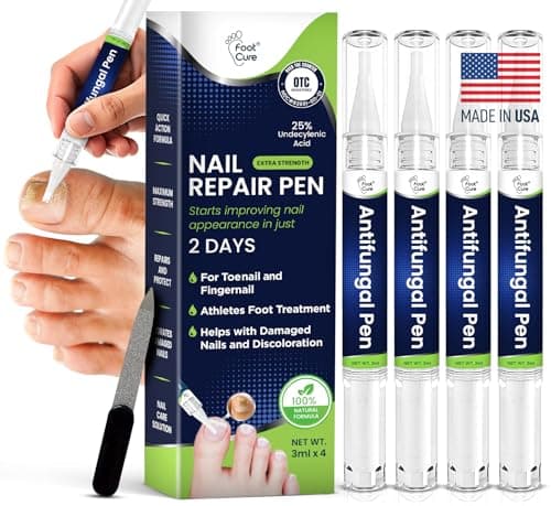 Footcure Antifungal Nail Treatment Pen – Extra Strength Toenail Fungus Treatment, 25% Undecylenic Acid for Toenails & Fingernails, Nail Fungus Repair Pen with Tea Tree & Oregano Oil, Made in USA - Image 1