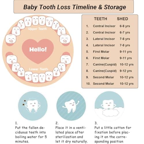 Tooth Fairy Tooth Holder for Kids, Fairy Baby Keepsake Box for Lost Teeth, Wooden Umbilical Cord Keepsake Box with Photo Frame & Coin, Storage Case to Keep a Child's Memories - Gift for Boys & Girls - Thumbnail 5