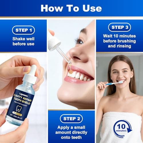 Cavity Healing Tooth Armor Liquid - Nano Hydroxyapatite, Enamel Support & Sensitivity Relief, Gentle Whitening & Fresh Breath, Suitable for Long-Term Family Use, 60ML-251205-1 - Thumbnail 4